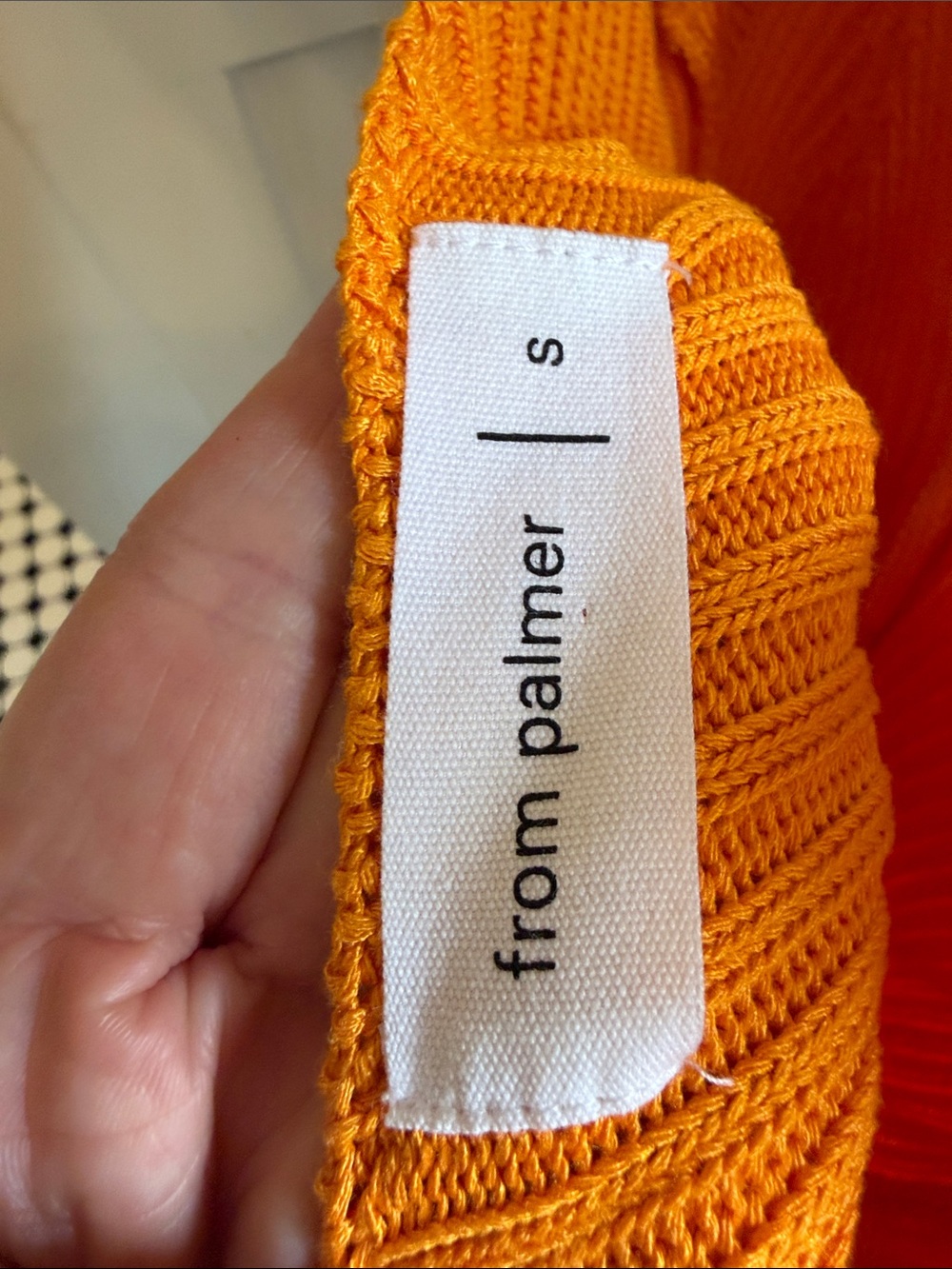 Button-Front Ribbed Maxi Dress in Orange - Picture 5 of 5